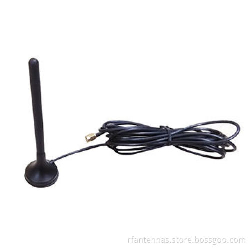 3dBi GSM/CDMA magnetic antenna with rubber rod, RG174 Cable, L=3meters, SMA Male